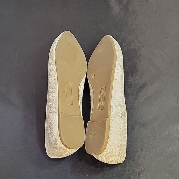 CHRISTIAN SIRIANO SNAKESKIN DESIGN SLIP ON WOMEN"S FLAT - Picture 9 of 15